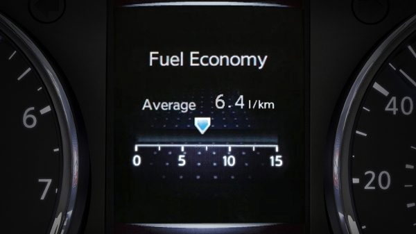 Nissan X-Trail TFT screen - Average Consumption
